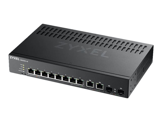 Zyxel GS2220-10 - Switch - Managed - 8 x 10/100/1000 + 2 x combo Gigabit SFP - rack-mountable, wall-mountable