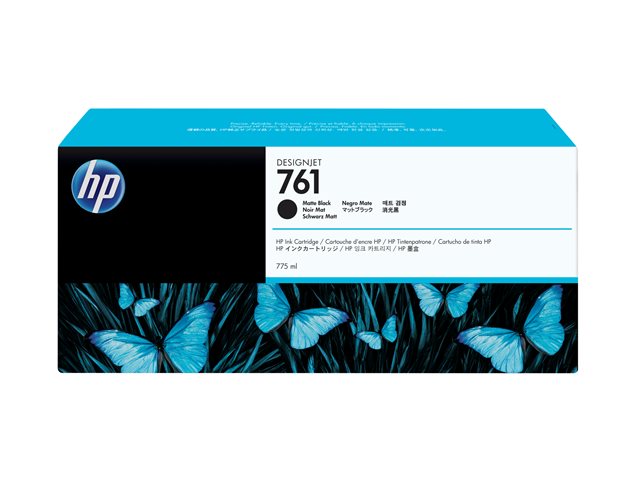HP 761 - 775 ml - high capacity - matte black - original - DesignJet - ink cartridge - for DesignJet T7100, T7200, T7200 Production Printer