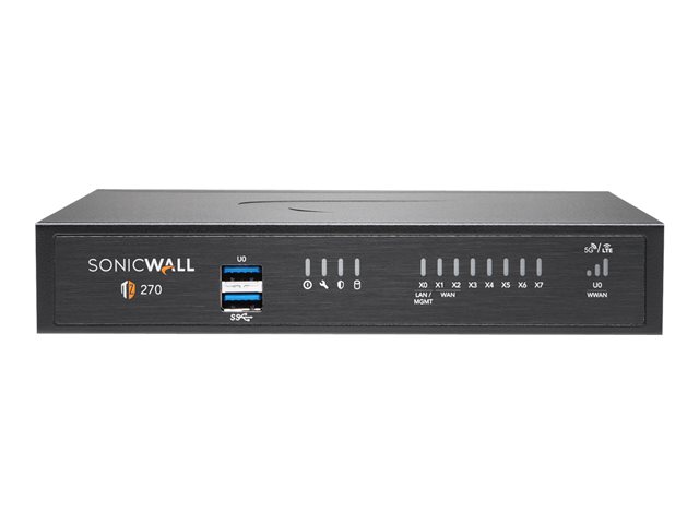 SonicWall TZ Series (Gen 7) TZ270 - Security appliance - 1GbE - SonicWALL Secure Upgrade Program - desktop