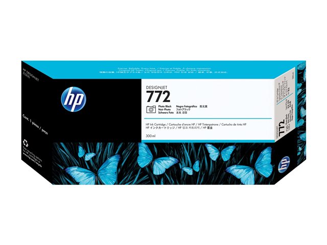 HP 772 - 300 ml - photo black - original - DesignJet - ink cartridge - for DesignJet HD Pro MFP, Z5200, Z5200 PostScript, Z5400 PostScript ePrinter