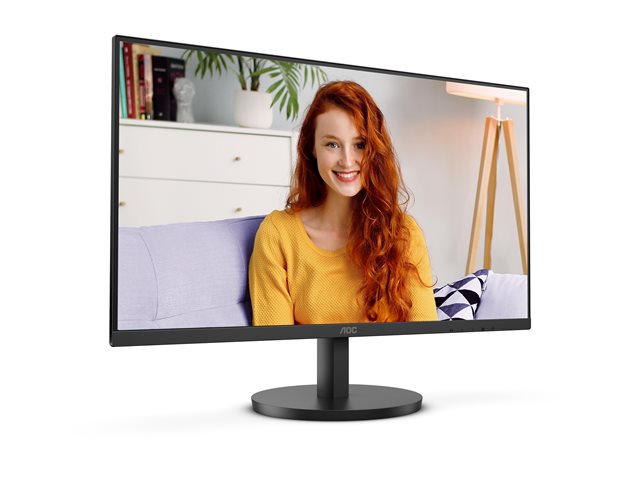 AOC U27B3A - LED monitor - 27\" - 3840 x 2160 4K UHD (2160p) @ 60 Hz - IPS - 350 cd/m² - 1000:1 - HDR10 - 4 ms - 2xHDMI, DisplayPort - speakers - black