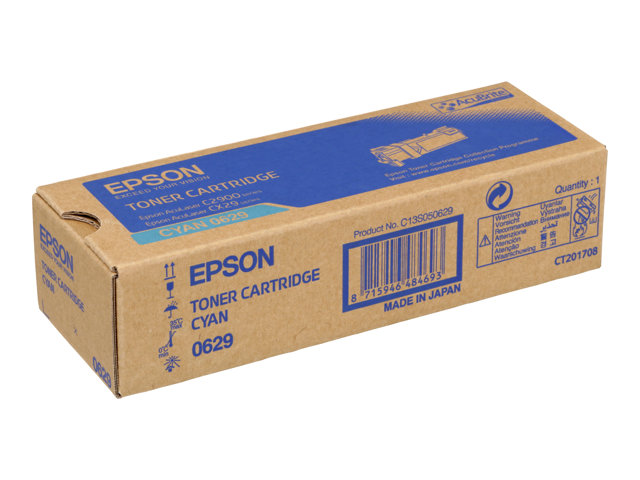 Epson - Cyan - original - toner cartridge - for AcuLaser C2900DN, C2900N, CX29DNF, CX29NF