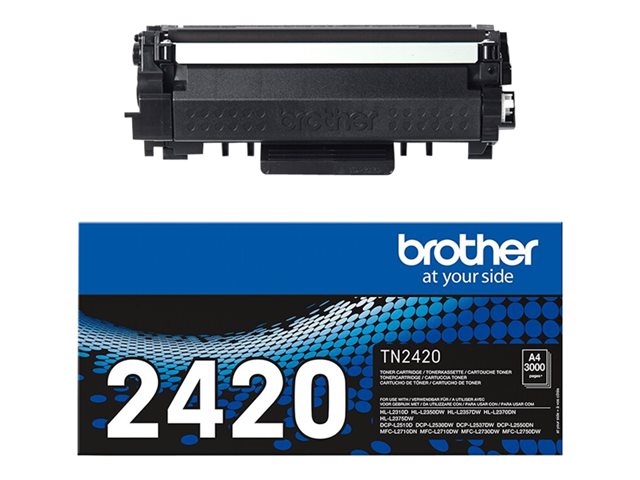 Brother TN2420 - High Yield - black - original - toner cartridge - for Brother DCP-L2510, L2530, L2537, L2550, HL-L2350, L2370, L2375, MFC-L2713, L2730, L2750