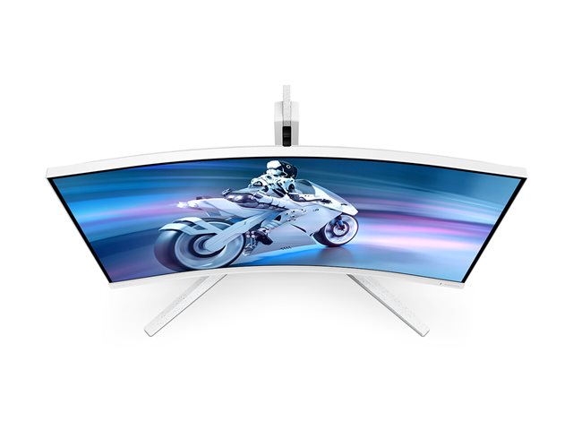 Philips Evnia 5000 32M2C5501 - LED monitor - gaming - curved - 32\" (31.5\" viewable) - 2560 x 1440 QHD @ 180 Hz - Fast VA - 3500:1 - HDR10 - 0.5 ms - 2xHDMI, DisplayPort - white