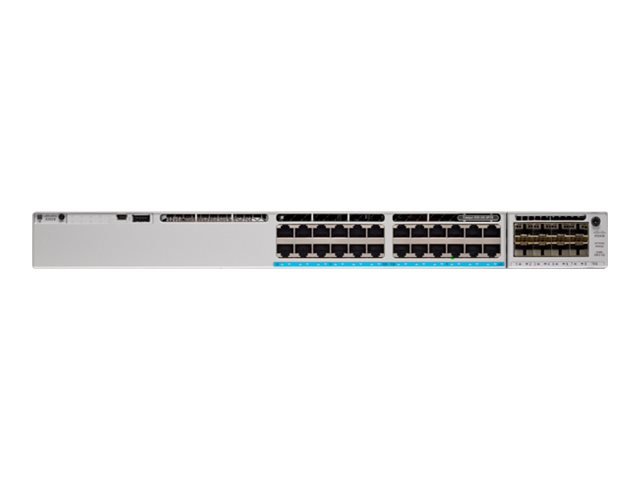 Cisco Catalyst 9300L - Network Advantage - switch - L3 - 24 x 10/100/1000 + 4 x 10 Gigabit SFP+ (uplink) - rack-mountable