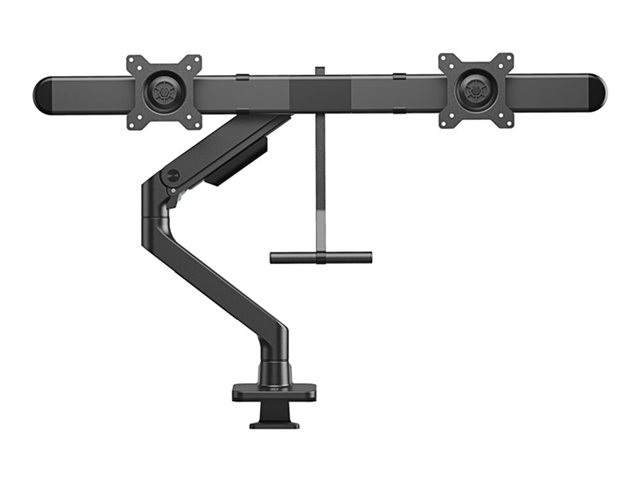 ACT - Mounting kit (monitor arm) - for 2 LCD displays - aluminium, plastic, steel - black - screen size: 17\"-32\"