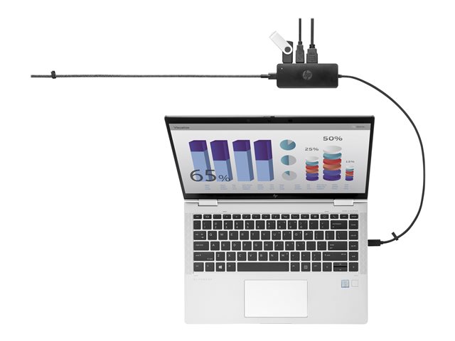 HP USB-C Travel Hub G2 - Docking station - USB-C - VGA, HDMI - Europe - for OMEN by HP Laptop 16, Victus by HP Laptop 15, 16, EliteBook 830 G6, Fortis 11 G9