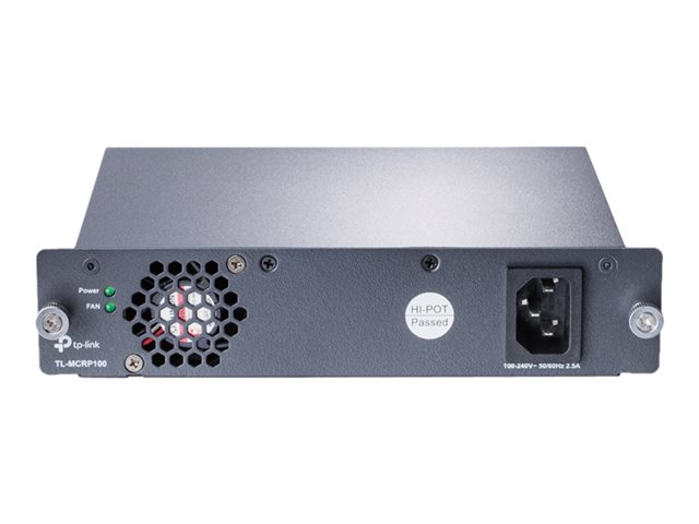 TP-Link TL-MCRP100 - V2 - power supply - hot-plug / redundant (plug-in module) - 102 Watt