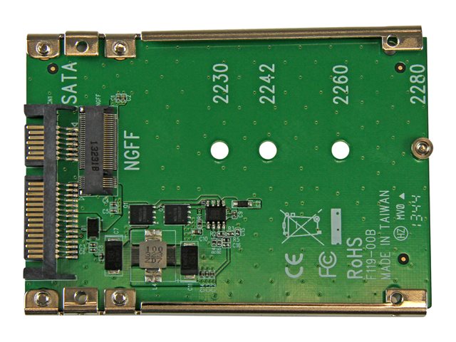 StarTech.com M.2 SATA SSD to 2.5in SATA Adapter - M.2 NGFF to SATA Converter - 7mm - Open-Frame Bracket - M2 Hard Drive Adapter (SAT32M225) - Storage controller - 1 Channel - SATA 6Gb/s - SATA 6Gb/s - for P/N: BRACKET125PT, BRACKET125PTP, SATERASER4, SDOCK1EU3P2, SDOCK4U313, USB31C2SAT3