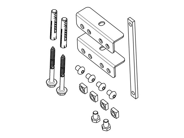 Vogel's Connect-It PFA 9126 PFB 34XX - Mounting kit (bracket set) - for LCD display - black