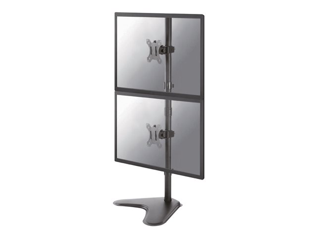 Neomounts FPMA-D550DDV - Stand - for 2 LCD displays - black - screen size: 10\"-32\" - desktop stand, desk-mountable