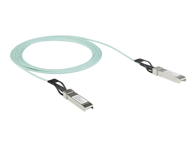 StarTech.com Dell EMC AOC-SFP-10G-2M Compatible 2m/6.5ft 10G SFP+ to SFP+ AOC Cable, 10GbE SFP+ Active Optical Fiber, 10Gbps SFP Plus/Mini GBIC/Transceiver Module Cable, Z9100, GBIC Cable - Lifetime Warranty (AOCSFP10G2ME) - Ethernet 10GBase cable - SFP+ (P) latched to SFP+ (P) latched - 2 m - fibre optic - Active Optical Cable (AOC)