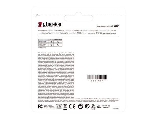 Kingston DataTraveler Kyson - USB flash drive - 256 GB - USB 3.2 Gen 1