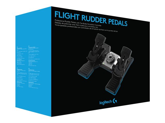 Logitech Flight Rudder Pedals - Pedals - wired - for PC