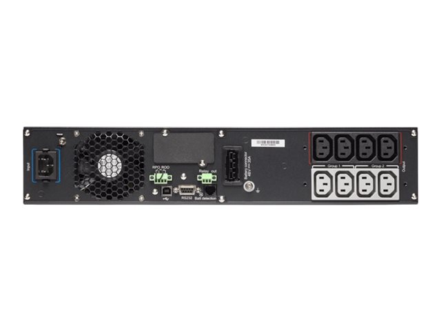 Eaton 9PX 1500i RT2U Netpack - UPS (rack-mountable / external) - AC 200/208/220/230/240 V - 1500 Watt - 1500 VA - RS-232, USB, Ethernet 10/100/1000 - output connectors: 8 - PFC - 2U