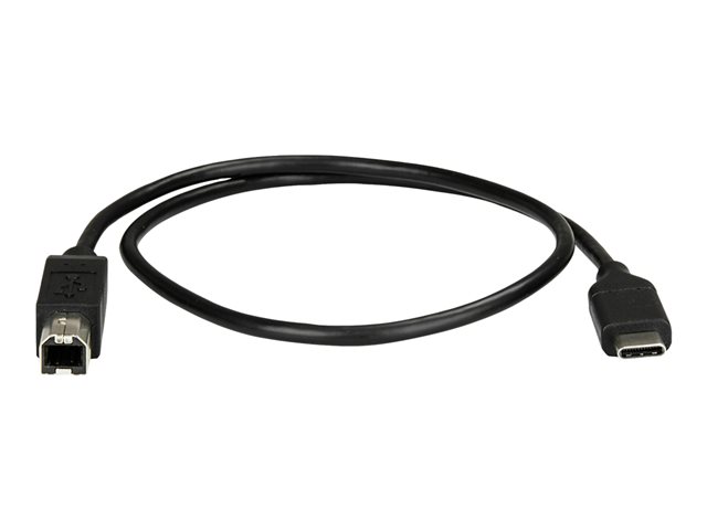 StarTech.com USB C to USB B Printer Cable - 1.6 ft / 0.5m - USB C Printer Cable - USB C to USB B Cable - USB Type C to Type B (USB2CB50CM) - USB cable - 24 pin USB-C (M) to USB Type B (M) - Thunderbolt 3 / USB 2.0 - 50 cm - black