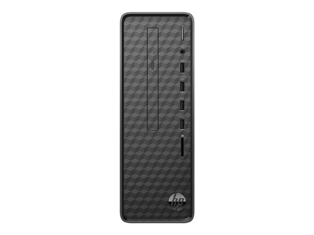 HP Slim S01-pF0004nb - MT - Core i3 9100 / 3.6 GHz - RAM 8 GB - SSD 256 GB - NVMe - DVD-Writer - UHD Graphics 630 - GigE - WLAN: 802.11a/b/g/n/ac, Bluetooth 4.2 - Win 10 Home 64-bit - monitor: none - keyboard: Belgium