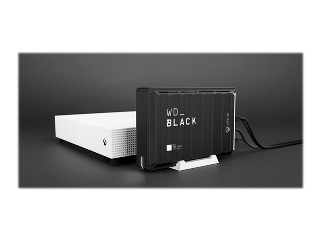 WD_BLACK D10 Game Drive for Xbox One WDBA5E0120HBK - Hard drive - 12 TB - external (portable) - USB 3.2 Gen 1 - 7200 rpm - black