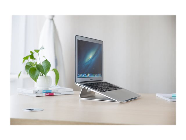 Neomounts NSLS025 - Stand - for notebook - brushed aluminium - silver - screen size: 10\"-17\" - desktop