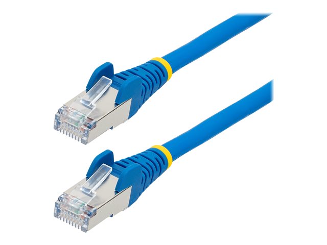 StarTech.com 7m CAT6a Ethernet Cable - Blue - Low Smoke Zero Halogen (LSZH) - 10GbE 500MHz 100W PoE++ Snagless RJ-45 w/Strain Reliefs S/FTP Network Patch Cord - Patch cable - RJ-45 (M) to RJ-45 (M) - 7 m - S/FTP - CAT 6a - IEEE 802.3bt - snagless, stranded, molded, halogen-free - blue
