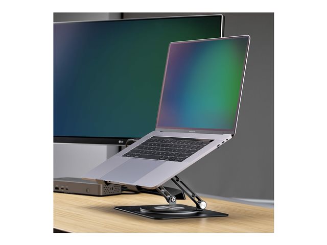 StarTech.com - Notebook stand - 360° rotating base - desktop - silver