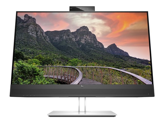 HP E27m G4 Conferencing Monitor - E-Series - LED monitor - 27\" - 2560 x 1440 QHD @ 75 Hz - IPS - 300 cd/m² - 1000:1 - 5 ms - HDMI, DisplayPort, USB-C - speakers - silver (stand), black head