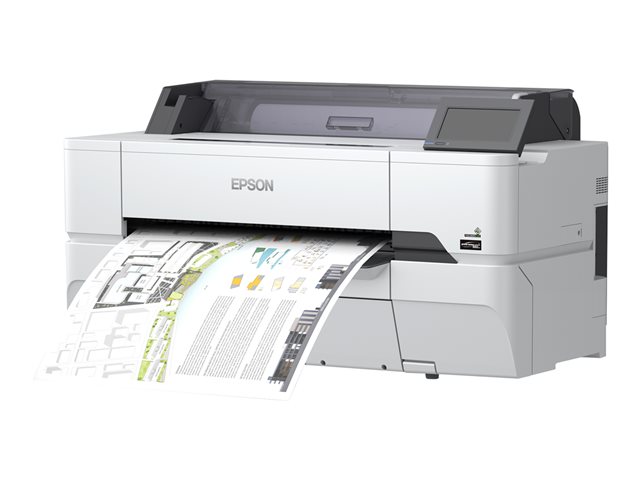 Epson SureColor SC-T3405N - No Stand - 24\" large-format printer - colour - ink-jet - Roll A1 (61.0 cm) - 2400 x 1200 dpi - Gigabit LAN, Wi-Fi(n), USB host, USB 3.0 - cutter