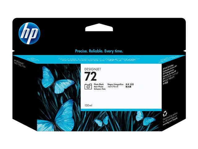 HP 72 - 130 ml - photo black - original - DesignJet - ink cartridge - for DesignJet T1100, T1100ps, T1200, T1200ps, T1300, T610, T620, T770, T790