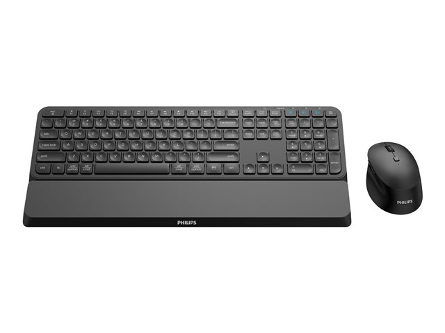 Philips 6000 series US International Wireless keyboard-mouse combo 2.4GHz Wireless Bluetooth 3.0/5.0 Detachable palm rest Up to 3200 DPI