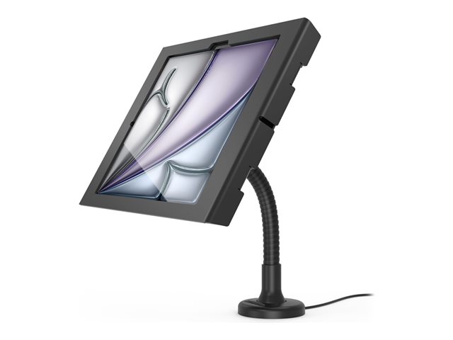 Compulocks iPad Air M2 13\" (2024), Apex Enclosure Flex Arm Mount - Mounting kit (enclosure, stand) - exposed front/back camera and sensors - for tablet - lockable - metal - black - screen size: 13\" - counter top - for Apple 13-inch iPad Air (M2)