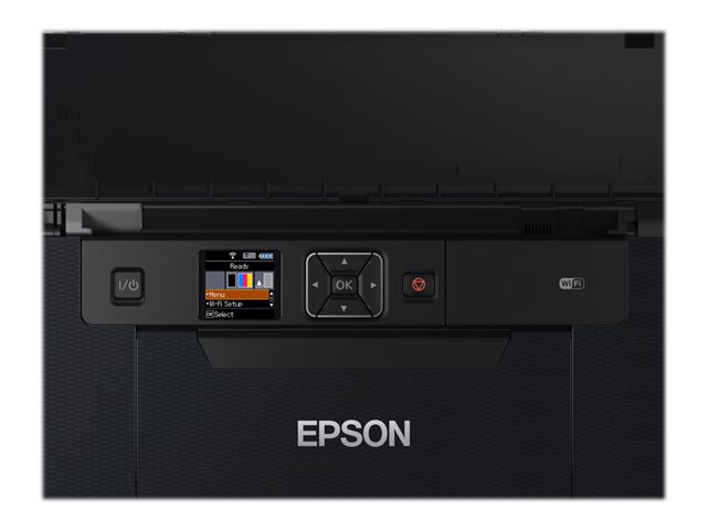 Epson WorkForce WF-110W - Printer - colour - ink-jet - A4 - 5760 x 1440 dpi - up to 7 ppm (mono) / up to 4 ppm (colour) - capacity: 20 sheets - USB 2.0, Wi-Fi(n)