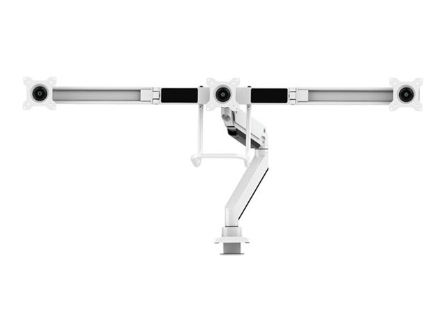 Neomounts NM-D775DX3 - Mounting kit - full-motion - for 3 LCD displays - aluminium - white - screen size: 17\"-24\" - clamp mountable, grommet, desk-mountable