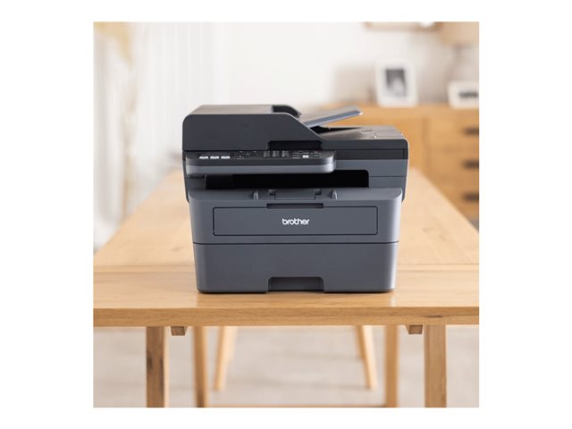 Brother MFC-L2800DW - Multifunction printer - B/W - laser - A4/Legal (media) - up to 32 ppm (copying) - up to 32 ppm (printing) - 250 sheets - 33.6 Kbps - USB 2.0, LAN, Wi-Fi(n)