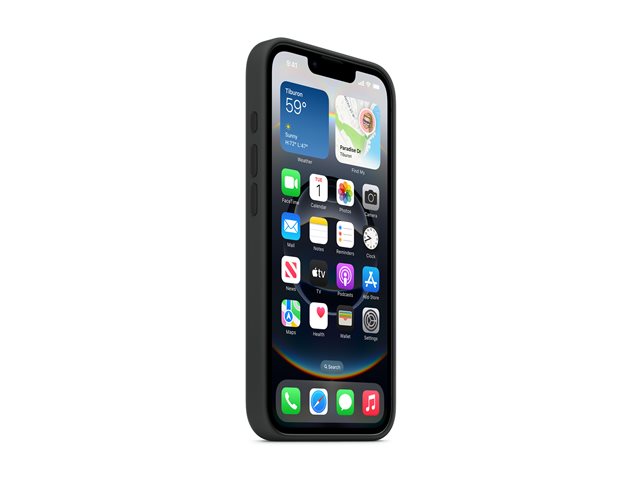 Apple - Back cover for mobile phone - silicone - black - for iPhone 16e
