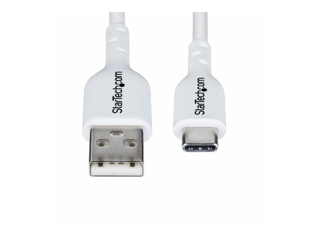 2m White USB-A to USB-C Charging Cable