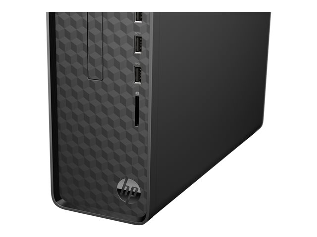 HP Slim S01-pF0004nb - MT - Core i3 9100 / 3.6 GHz - RAM 8 GB - SSD 256 GB - NVMe - DVD-Writer - UHD Graphics 630 - GigE - WLAN: 802.11a/b/g/n/ac, Bluetooth 4.2 - Win 10 Home 64-bit - monitor: none - keyboard: Belgium