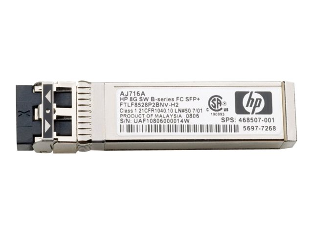 HPE Converged Enhanced Ethernet - SFP+ transceiver module - 10GbE - 10GBase-SR - for HPE SN8000B 32, StoreFabric SN4000, SN8000B 4-Slot, SN8000B 8-Slot, SN8600B 4-slot