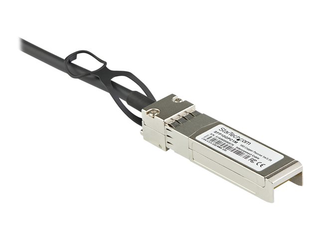 StarTech.com Dell EMC DAC-SFP-10G-2M Compatible 2m 10G SFP+ to SFP+ Direct Attach Cable Twinax, 10GbE SFP+ Copper DAC 10 Gbps Low Power Passive Mini GBIC/Transceiver Module DAC, SFP Plus - Lifetime Warranty (DACSFP10G2M) - 10GBase direct attach cable - SFP+ (P) latched to SFP+ (P) latched - 2 m - twinaxial - passive