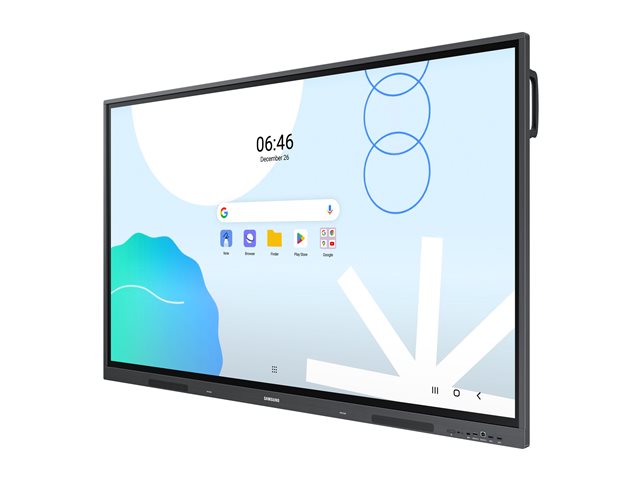 Samsung Interactive Display WA65D - 65\" Diagonal Class WAD Series LED-backlit LCD display - education / business - with built-in interactive whiteboard, touchscreen (multi touch) - Android - 4K UHD (2160p) 3840 x 2160 - space grey