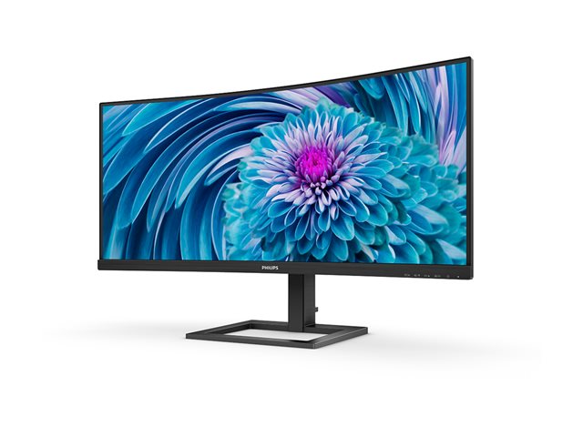 Philips E-line 346E2CUAE - LED monitor - curved - 34\" - 3440 x 1440 UWQHD @ 100 Hz - VA - 300 cd/m² - 3000:1 - 1 ms - HDMI, DisplayPort, USB-C - speakers - textured black
