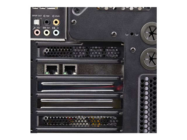 StarTech.com 2-Port Gigabit PCIe Network Adapter Card, TAA Compliant - Network adapter - PCIe - Gigabit Ethernet x 2 - black - TAA Compliant