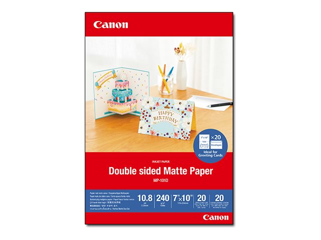 Canon MP-101D - Double matte - 10.8 mil - 177.8 x 254 mm - 240 g/m² - 20 sheet(s) photo paper