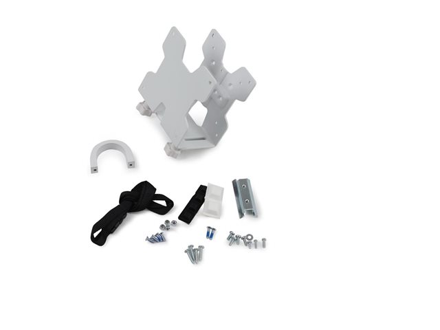 Ergotron - Mini PC mount - under-desk mountable, pole mountable, wall track mountable, VESA bracket mountable - white - for Ergotron NX, LX Dual Side-by-Side Arm