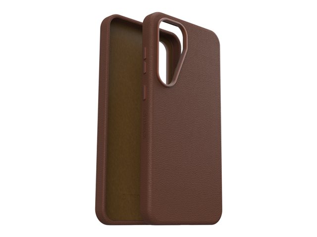 OtterBox Symmetry Series - Back cover for mobile phone - cactus leather - rich adobe (brown) - for Samsung Galaxy S25+