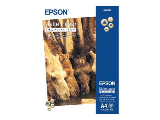 Epson - Matte - A4 (210 x 297 mm) - 167 g/m² - 50 sheet(s) paper - for EcoTank ET-2850, 2851, 2856, 4850, L6460, SureColor SC-P700, P900, WorkForce Pro WF-C5790