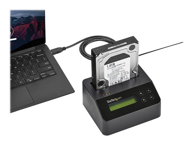 StarTech.com USB 3.0 Hard Drive Eraser Dock for 2.5\" & 3.5\" SATA SSD HDD + 4Kn Drive - LCD/ RS232 - Secure Erase HDD Wiper Docking Station (SDOCK1EU3P2) - Hard drive eraser - 2.5\" / 3.5\" - SATA 6Gb/s - black - for P/N: SVA12M5NA
