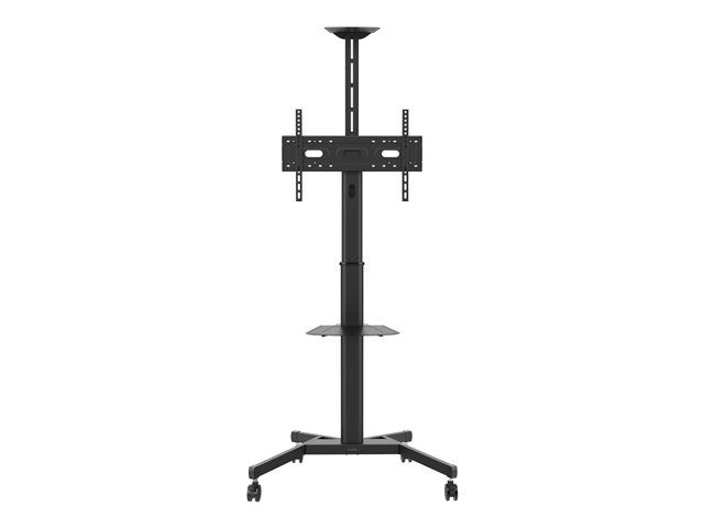 VISION Value Display Floor Stand - LIFETIME WARRANTY - Steel construction - Trolley fits displays 31-80\" with VESA sizes up to 600 x 400 - Rotates portrait to landscape - Manual height adjustment that can be locked off to stop wobble - Tilt adjustmen