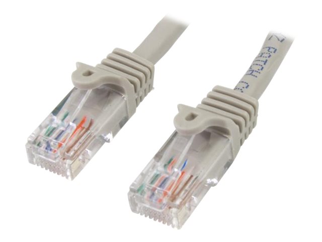 StarTech.com 10m Gray Cat5e / Cat 5 Snagless Ethernet Patch Cable 10 m - Patch cable - RJ-45 (M) to RJ-45 (M) - 10 m - UTP - CAT 5e - stranded, snagless - grey