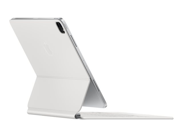 Apple Magic Keyboard - Keyboard and folio case - with trackpad - backlit - Apple Smart connector - QWERTY - UK - white - for Apple 12.9-inch iPad Pro (3rd gen, 4th gen, 5th gen, 6th gen), 13-inch iPad Air (M2)