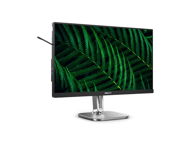 Philips 24B2G5200 - LED monitor - 24\" (23.8\" viewable) - 1920 x 1080 Full HD (1080p) @ 100 Hz - IPS - 1500:1 - HDMI, VGA, DisplayPort - speakers - charcoal